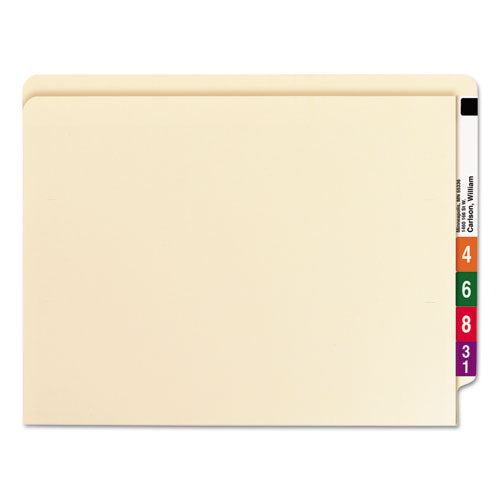 Heavyweight End Tab Fastener Folders, Interior Front-cover Pocket, 0.75