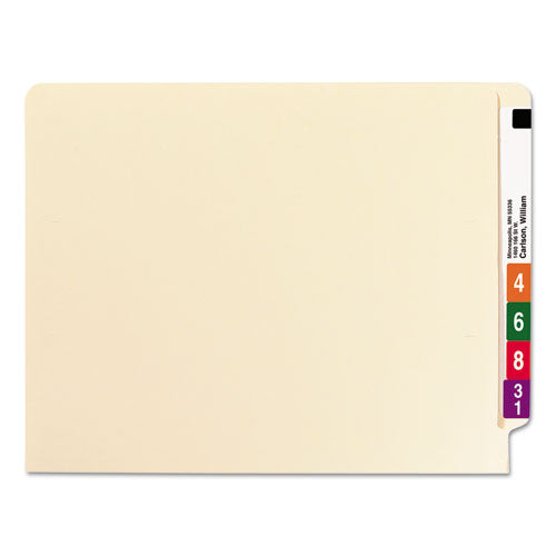 Recycled Manila End Tab Fastener Folders, 0.75
