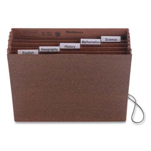 Six-pocket Subject File With Insertable Tabs, 5.25