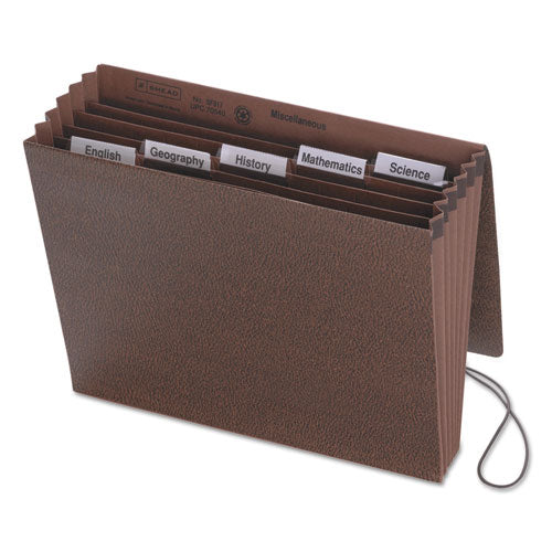 Six-pocket Subject File With Insertable Tabs, 5.25