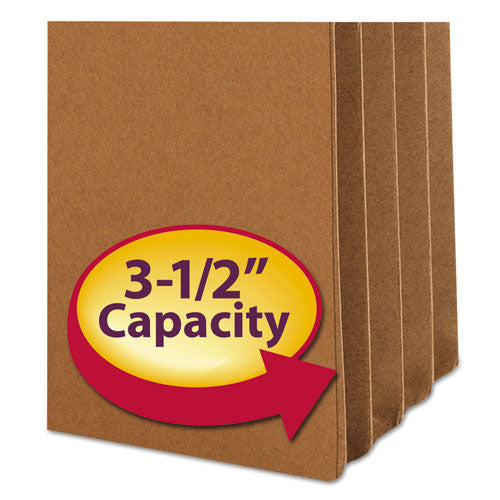 Redrope Drop Front File Pockets With 2/5-cut Guide Height Tabs, 3.5