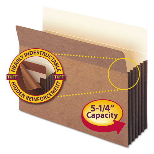 Redrope Tuff Pocket Drop-front File Pockets With Fully Lined Gussets, 5.25