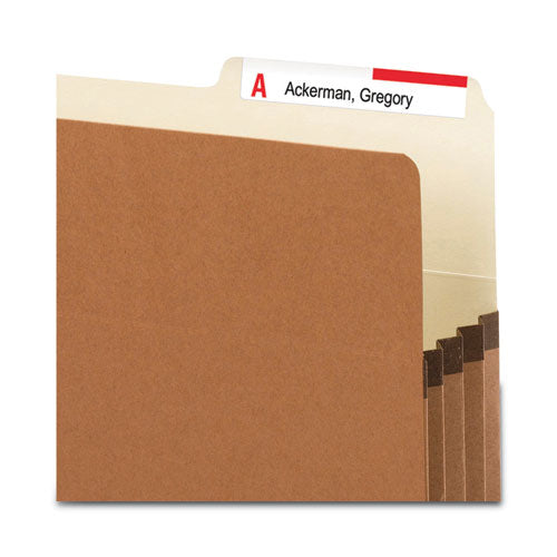 Redrope Drop Front File Pockets With 2/5-cut Guide Height Tabs, 3.5