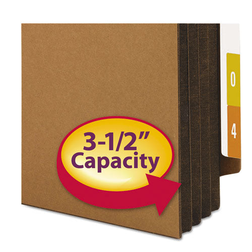 Redrope Drop-front End Tab File Pockets, Fully Lined 6.5