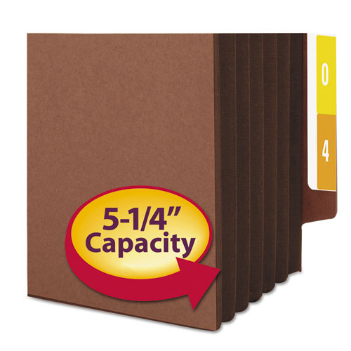 Redrope Drop-front End Tab File Pockets, Fully Lined 6.5