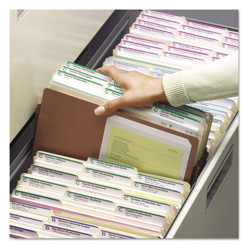 Redrope Drop Front File Pockets, 5.25
