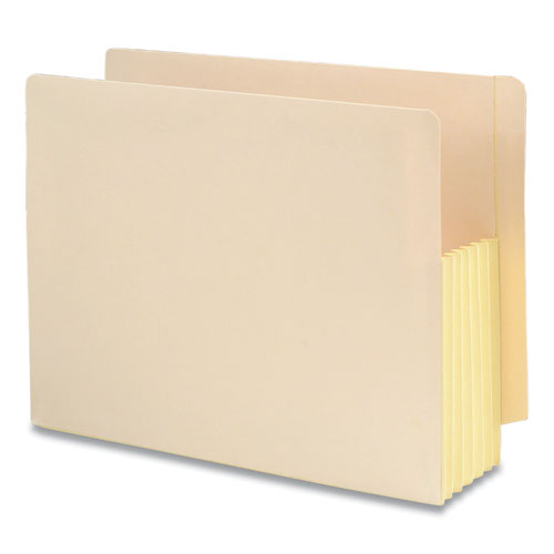 Manila End Tab File Pockets With Tear Resistant Gussets, 5.25