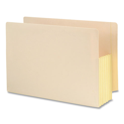 Manila End Tab File Pockets With Tear Resistant Gussets, 5.25