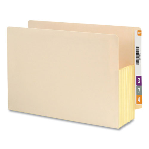 Manila End Tab File Pockets With Tear Resistant Gussets, 5.25