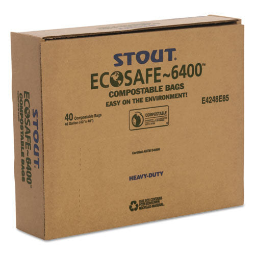 Ecosafe-6400 Bags, 48 Gal, 0.85 Mil, 42