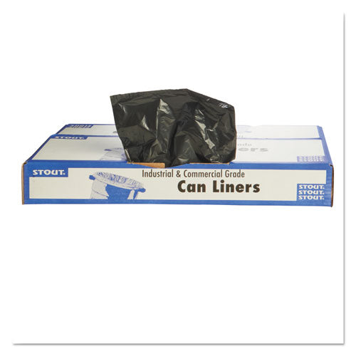 Total Recycled Content Plastic Trash Bags, 60 Gal, 1.5 Mil, 38