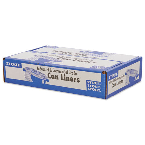 Total Recycled Content Plastic Trash Bags, 65 Gal, 1.5 Mil, 50
