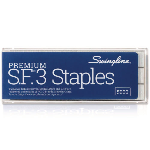 S.f. 3 Premium Staples, 0.25" Leg, 0.5" Crown, Steel, 5,000/box