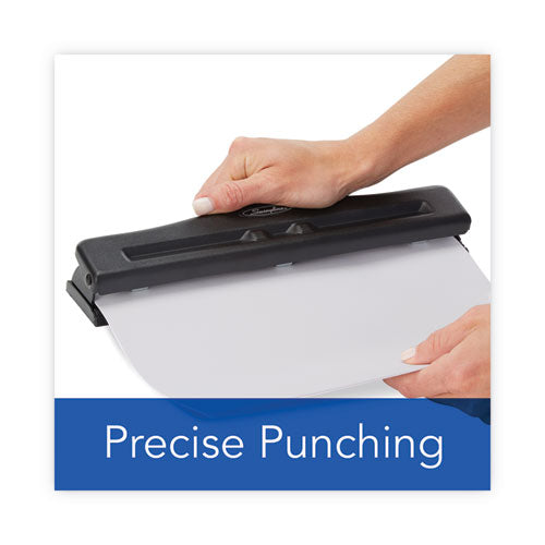 11-sheet Commercial Adjustable Desktop Two- To Three-hole Punch, 9/32