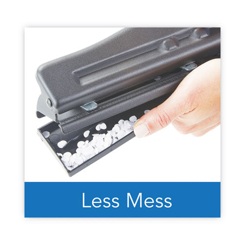 11-sheet Commercial Adjustable Desktop Two- To Three-hole Punch, 9/32
