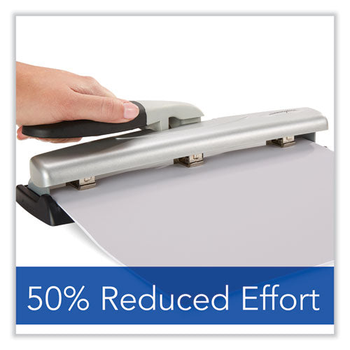 12-sheet Lighttouch Desktop Two- To Three-hole Punch, 9/32