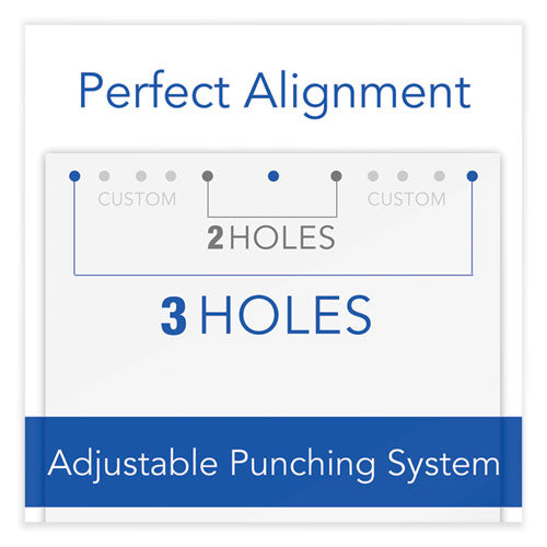 20-sheet Lighttouch Desktop Two- To Seven-hole Punch, 9/32