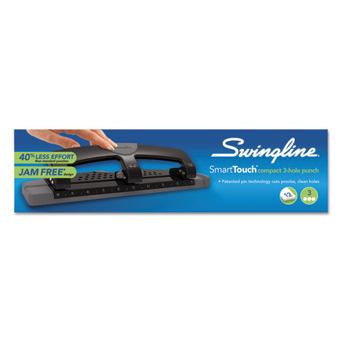 12-sheet Smarttouch Three-hole Punch, 9/32