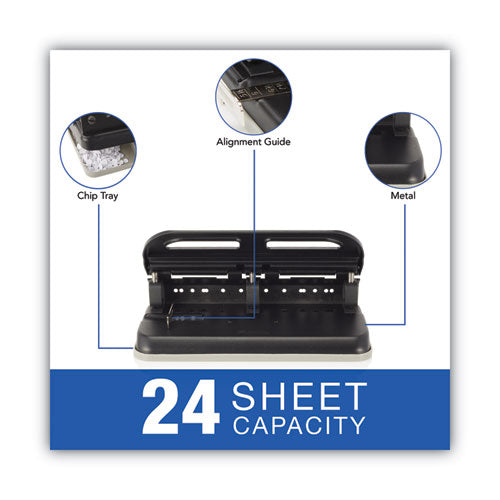 24-sheet Easy Touch Two- To Seven-hole Precision-pin Punch, 9/32
