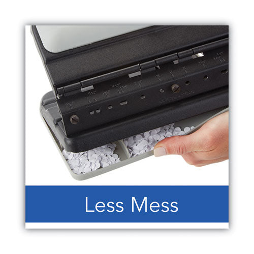 32-sheet Lever Handle Heavy-duty Two- To Seven-hole Punch, 9/32