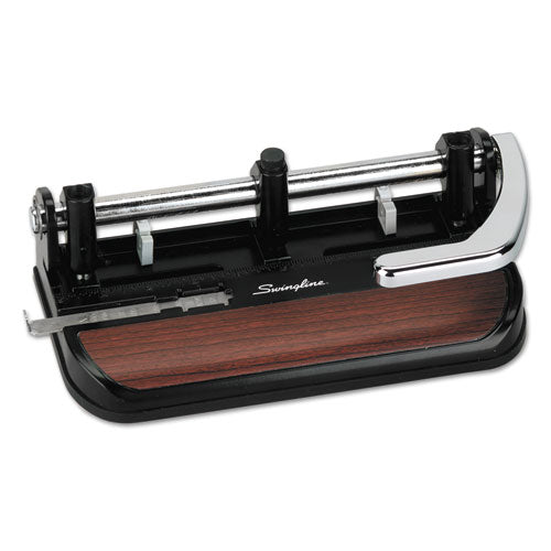 40-sheet Accented Heavy-duty Lever Action Two- To Seven-hole Punch, 11/32