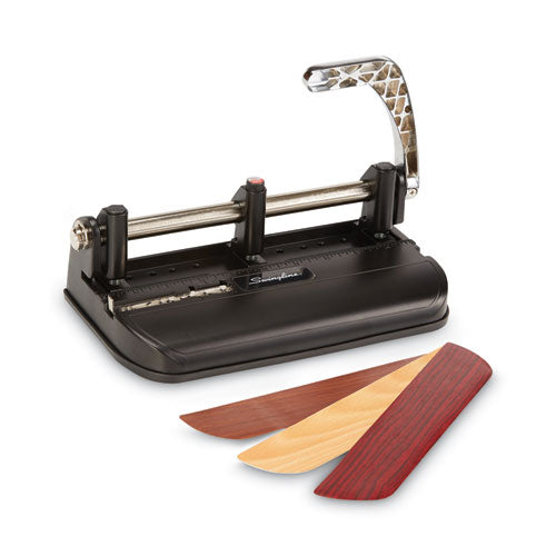 40-sheet Accented Heavy-duty Lever Action Two- To Seven-hole Punch, 11/32