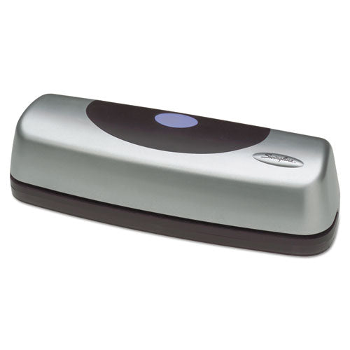 15-sheet Electric/battery Portable Desktop Punch, Three-holes, 9/32