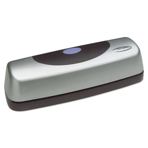 15-sheet Electric/battery Portable Desktop Punch, Three-holes, 9/32