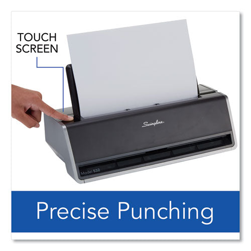 28-sheet Commercial Electric Two-hole Punch, Fixed 9/32