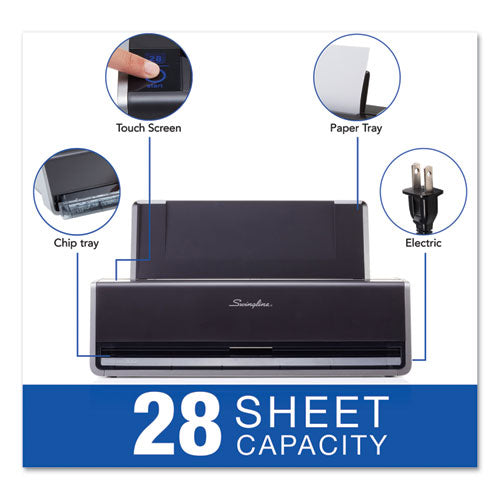 28-sheet Commercial Electric Three-hole Punch, 9/32