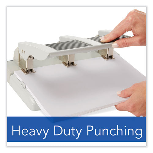 75-sheet Heavy-duty High-capacity Three-hole Adjustable Punch, 9/32