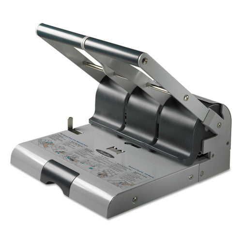 160-sheet Antimicrobial Protected High-capacity Adjustable Punch, Two- To Three-hole, 9/32