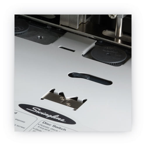 160-sheet Antimicrobial Protected High-capacity Adjustable Punch, Two- To Three-hole, 9/32