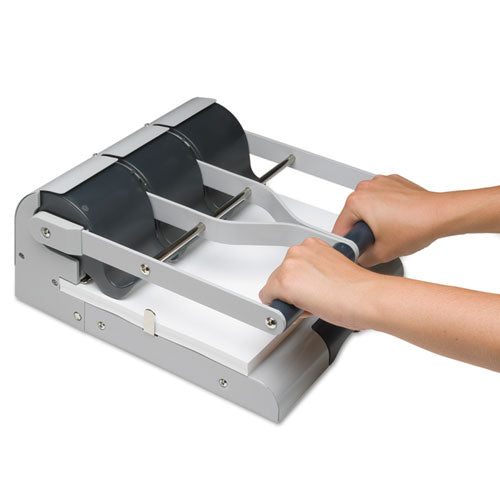 160-sheet Antimicrobial Protected High-capacity Adjustable Punch, Two- To Three-hole, 9/32