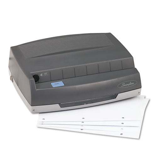 50-sheet 350md Electric Three-hole Punch, 9/32