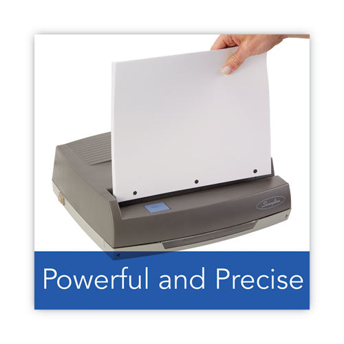 50-sheet 350md Electric Three-hole Punch, 9/32