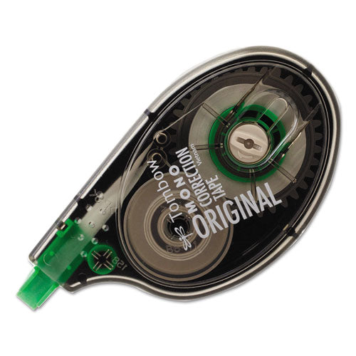 Mono Correction Tape, Non-refillable, Gray/clear Applicator, 0.17