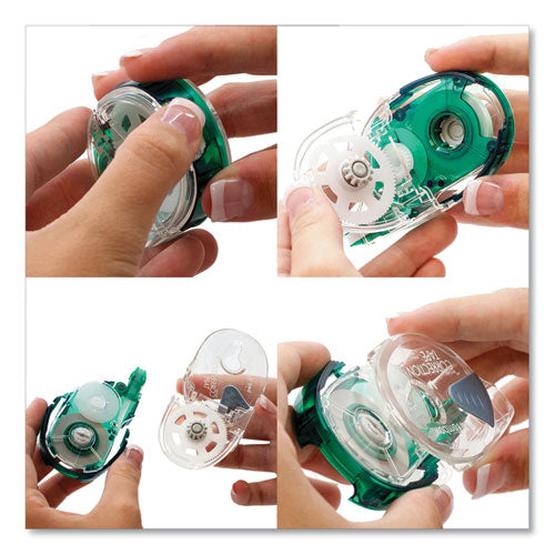 Mono Refillable Correction Tape, Clear Applicator, 0.17