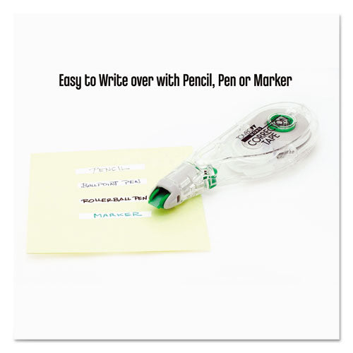 Mono Hybrid Style Correction Tape, Non-refillable, Clear Applicator, 0.17