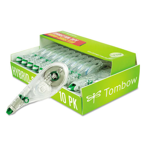 Mono Hybrid Style Correction Tape, Non-refillable, Clear Applicator, 0.17