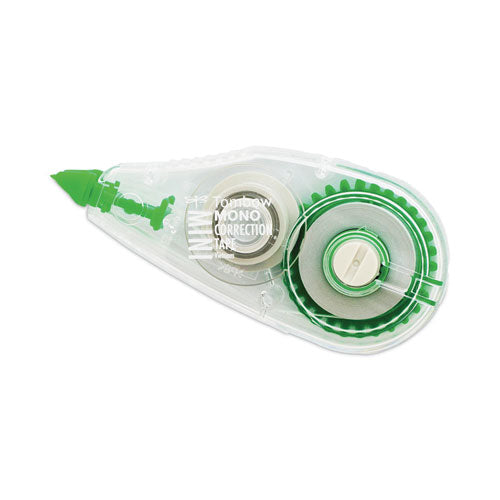 Mono Mini Correction Tape, Non-refillable, Clear Applicator, 0.17