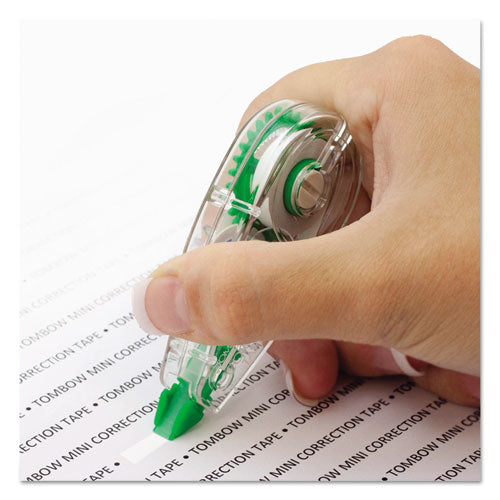 Mono Mini Correction Tape, Non-refillable, Clear Applicator, 0.17