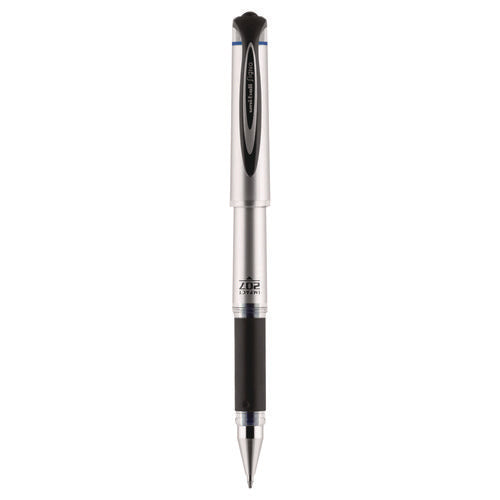 207 Impact Gel Pen, Stick, Bold 1 Mm, Blue Ink, Silver/black/blue Barrel