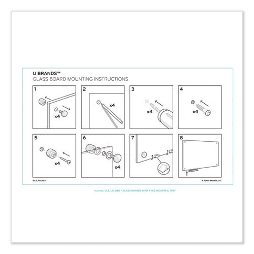 Magnetic Glass Dry Erase Board Value Pack, 48