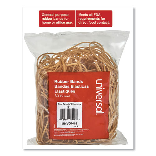 Rubber Bands, Size 19, 0.04