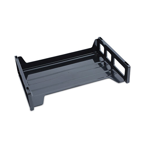 Recycled Plastic Side Load Desk Trays, 2 Sections, Letter Size Files, 13
