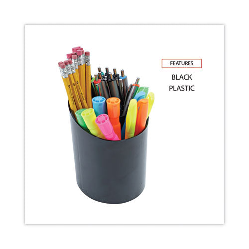Recycled Big Pencil Cup, Plastic, 4.38