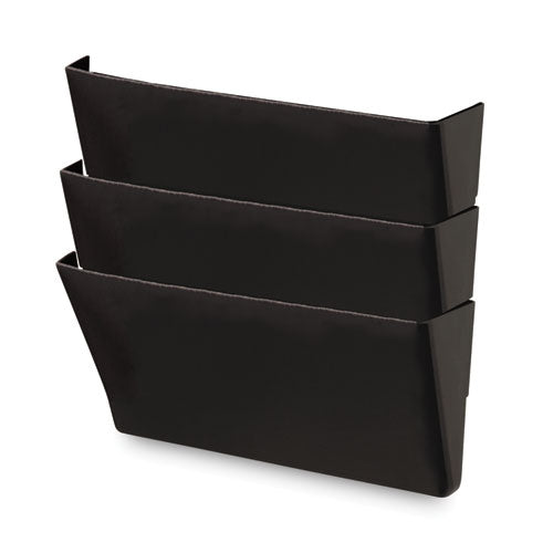 Wall File Pockets, 3 Sections, Letter Size,13