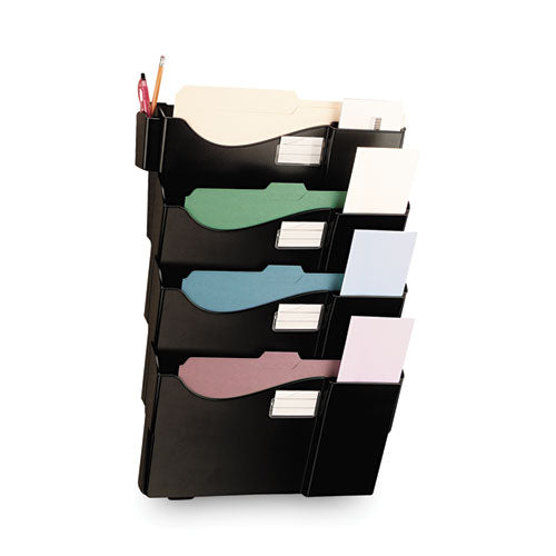 Grande Central Filing System, 4 Sections, Legal/letter Size, Wall Mount, 16.63