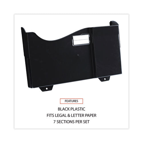 Grande Central Filing System, 7 Sections, Legal/letter Size, Wall Mount, 16